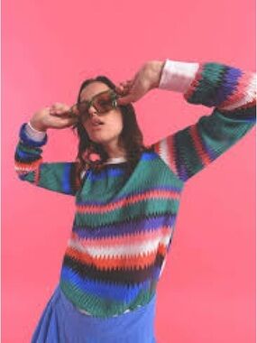 Lili Sidonio colorful graphic top